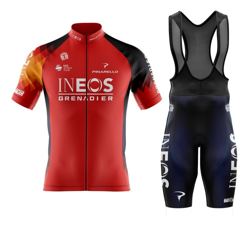 Uniforme Ciclismo Ruta Equipos 2023 Manga Corta Pantaloneta