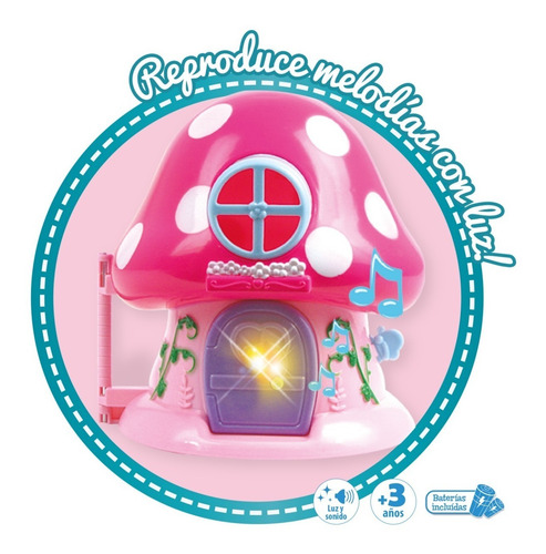 Imagen 4 de 10 de Casa Hogar De Hongos Con Muñecos Y Muebles - El Duende Azul