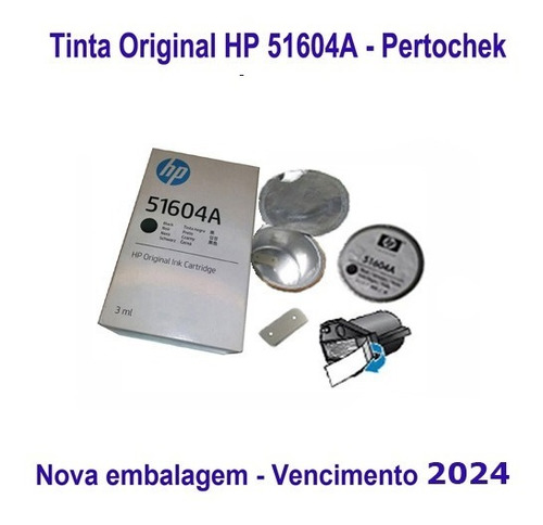Cartucho Hp 51604a Original Preto 3ml - 1 Unidade
