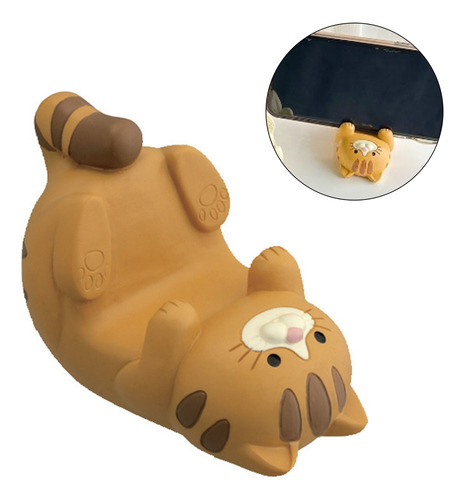 Soporte Para Gafas De Tableta Y Teléfono Con Adorno Gato