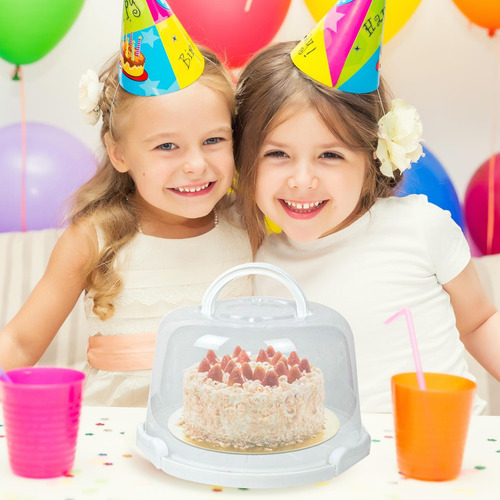 Porta Tartas Caja Para Cupcakes Contenedor Reutilizable Tran