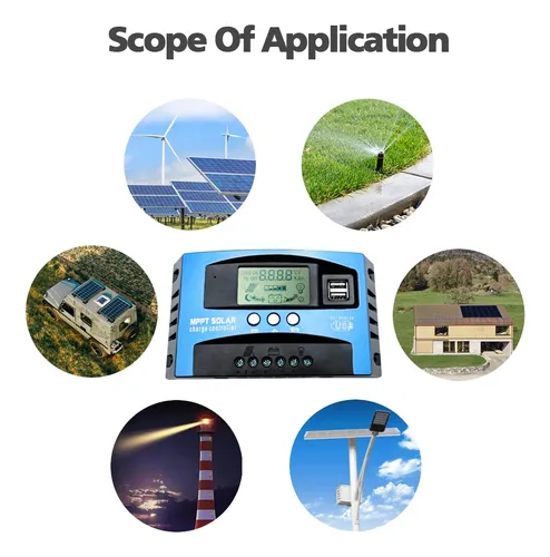 Controlador De Carga Solar Mppt De 50a Pantalla Lcd