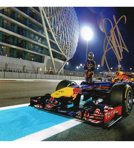 Autógrafo Sebastian Vettel Foto 10 X 8