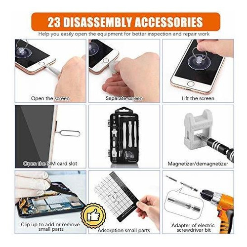 Juego Destornillador Magnetico Mini 124 1 Herramienta