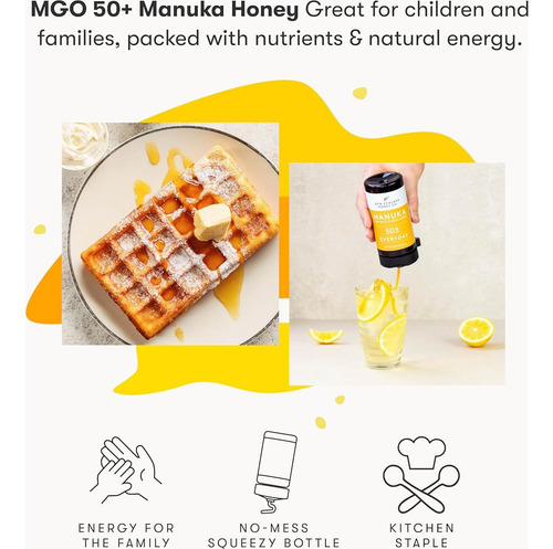 Miel Cruda Manuka Mgo 50+ New Zealand Honey Co. 310g
