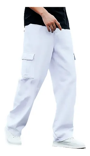 Pantalon drill blanco para hombre new arrivals