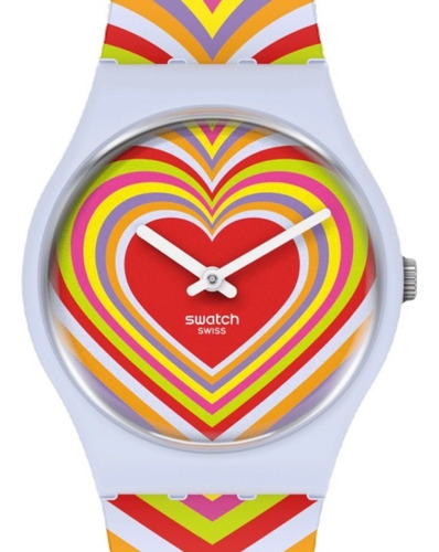 Reloj Swatch Groovy Love So31s100 Flower Power Bioceramic