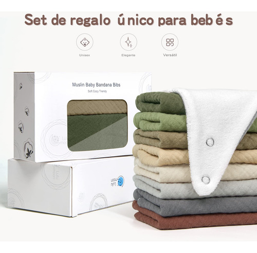 Baberos For Bebé, Paquete De 8, Baberos For La Dentición
