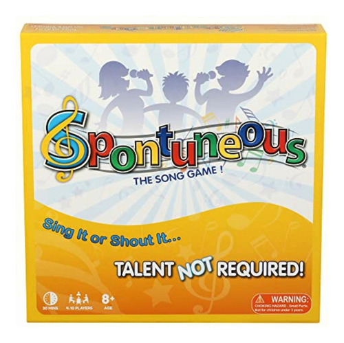 Spontuneous The Song Game Sing It Or Shout It Talent Not