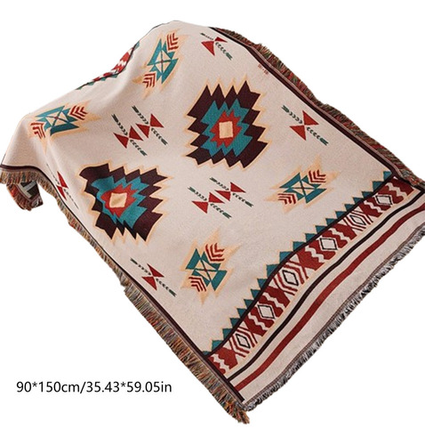 Toalla De Sofá Supersuave Z, Estilo Bohemio, Mantel B 1643