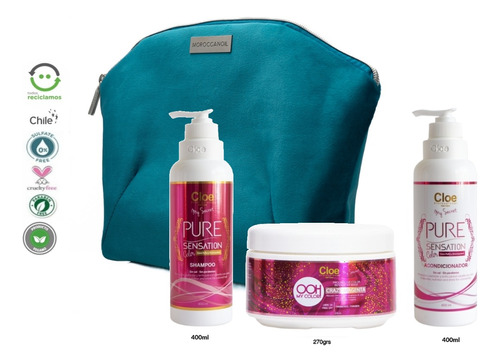 Kit Cloe Shampo Acondicionador Color Crema Crazy Magenta 