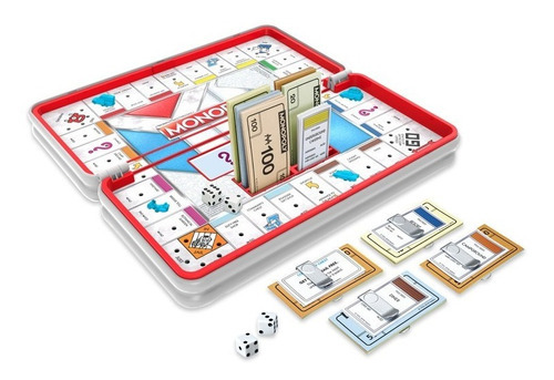 Juego De Mesa Monopoly Portátil (para Road Trip) Hasbro