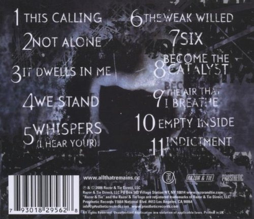 Cd The Fall Of Ideals - All That Remains