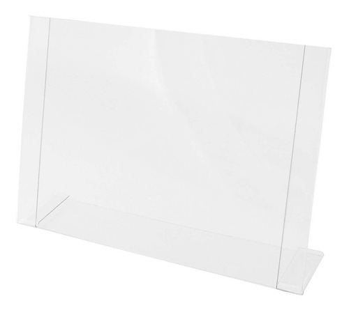 Display Porta Folha Acrílico A5 L Horizontal Balcão Mesa