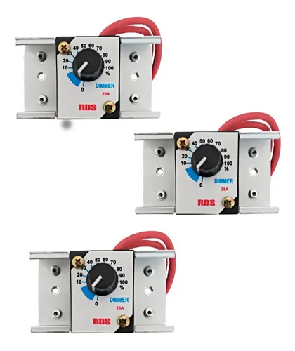 comprar Dimmer 110u002F220v 4000w 25a Dimer Regulador 3 Unid Tensão