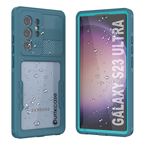 Funda Waterproof Para Galaxy S23 Ultra Azul-02