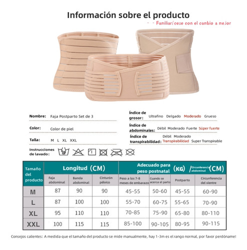 Faja Maternidad 3 En 1 Postparto