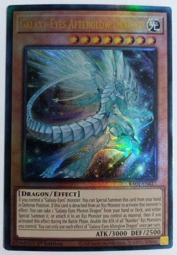 Galaxy-eyes Afterglow Dragon - Ultimate Rare    Ra01