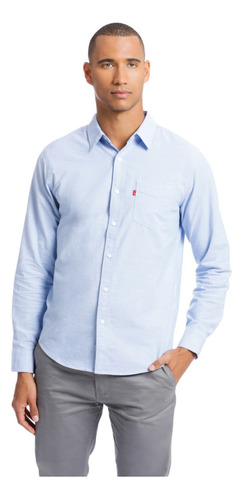 Levi's® Sunset One Pocket Standard Fit Shirt  Blue H2-23