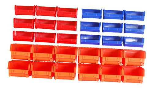 30 Pieces Wall Mounted Storage Bins Parts Rack Shop Tool
