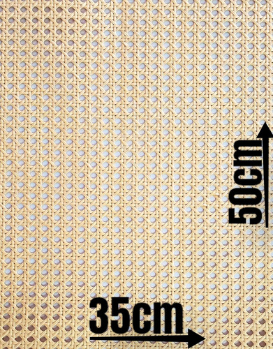 Palhinha Indiana Tela Rattan Palha India Peça Unica 50x35cm