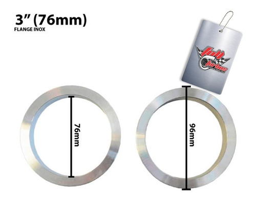 Imagem 3 de 7 de Kit Abraçadeiras Tipo V-band / V-clamp + Par De Flange 3