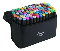 Comprar 80 Marcadores Colores Doble Punta Plumones Punta Pincel Marcadores De 80 Colores