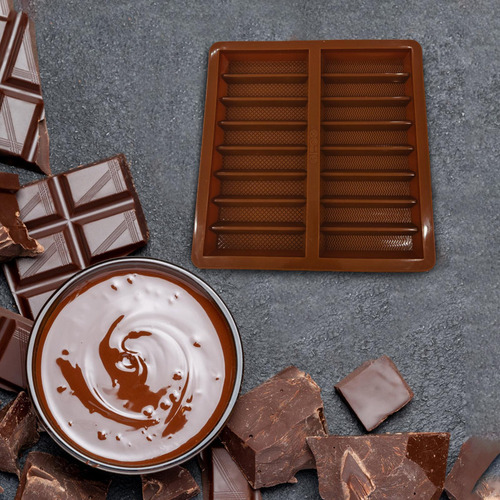 Molde De Silicona Para Chocolate Molde Para Barra De Chocola