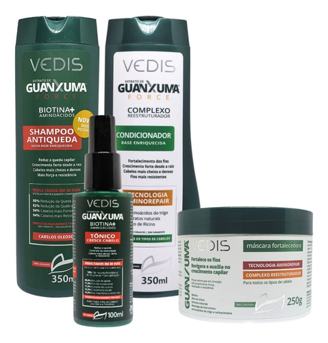 Kit Guanxuma Cabelos Normais A Oleosos 4 Itens
