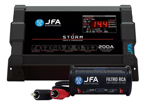 Fonte Automotiva Jfa Storm 200a 3000w Para Carro/caminhonete
