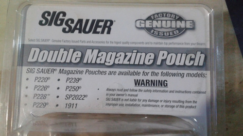 Imagen 2 de 3 de Porta Cargador Doble Para Sig Sauer (original)
