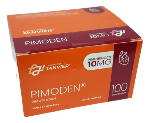 Pimobendan 10mg - 100 Comprimidos Marca Janvier