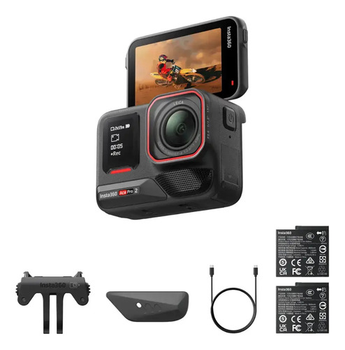 Cámara De Accion Insta360 Ace Pro 2 Bateria Dual 8k 50mp Color Negro