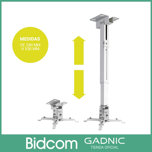 Imagen 7 de 9 de Soporte Accesorio Para Proyector Universal Calidad Techo