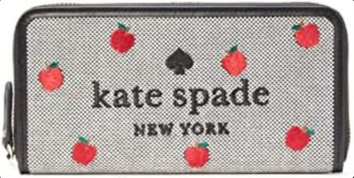 Kate Spade Ella Toss Cartera Grande Con Cremallera Bordada