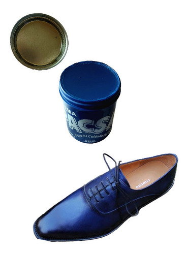 Crema Fina  Para Zapato De Piel Azul 170 Gr