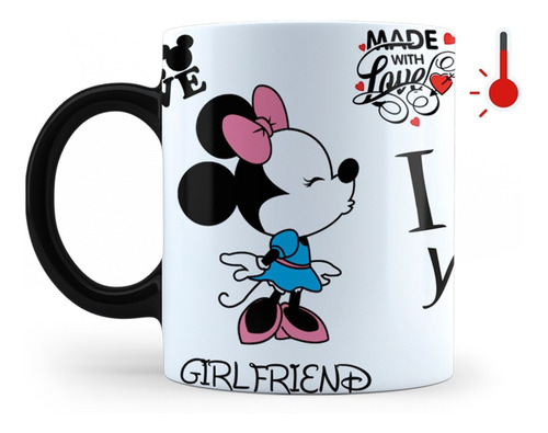 2 Tazas Mágicas Mickey Minnie | Novios Tazas Pareja