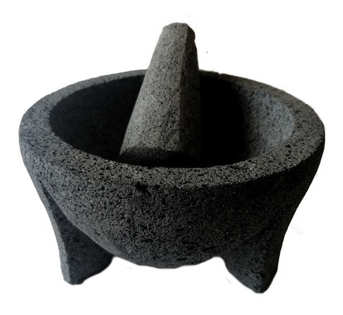 Molcajete Piedra Volcánica. No.8 De 20 Centímetros Artesanal