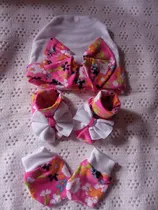 Comprar Gorro, Manoplas Y Escarpines Para Bebes