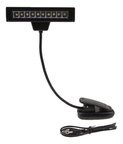 2 Pcs Suporte De Música Luz Clipe Lâmpada De Pescoço Luz