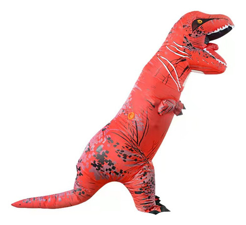 Ropa Inflable De Tiranosaurio Rex Rojo Cosplay De Halloween