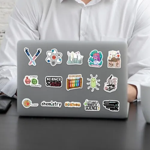 Cute Biology Stickers Biology Stickers Cartoon Decal 110x Sk
