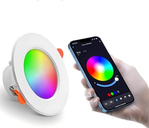 Lampara Luz Led De Techo Bluetooth Inteligente Lámpara Rgb