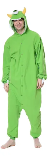Disfraz De Mono De Mike Wazowski Pijama De Monstruo Para Ho