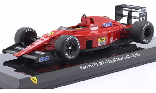 1/24 Premiumx Ferrari 640 Nigel Mansell F1 Formula 1 1989 Vermelho