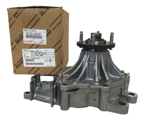 Imagen 2 de 10 de Kit Distribución Y Bomba Agua Original Toyota Hilux 2005/15