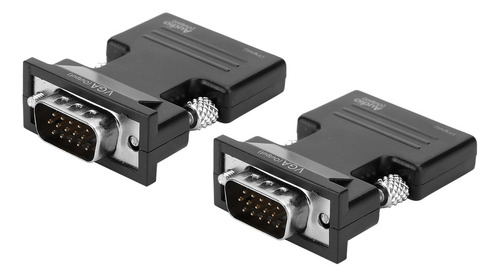 2 Piezas 1080p Para Convertidor Hdmi A Vga Con Convertidor D