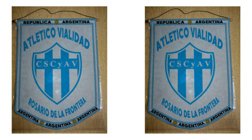 Banderin Grande 40cm Atletico Vialidad Rosario Frontera