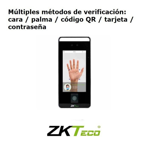 Control Accesos Facial Detección Barbijo Zkteco Inteligencia