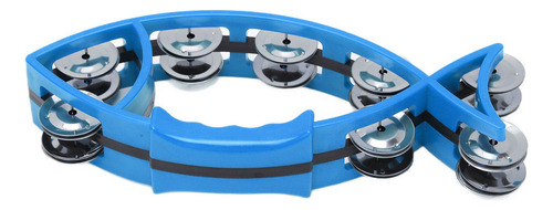 T Pandereta Smooth Hand Con Forma De Pez, Doble Hilera,